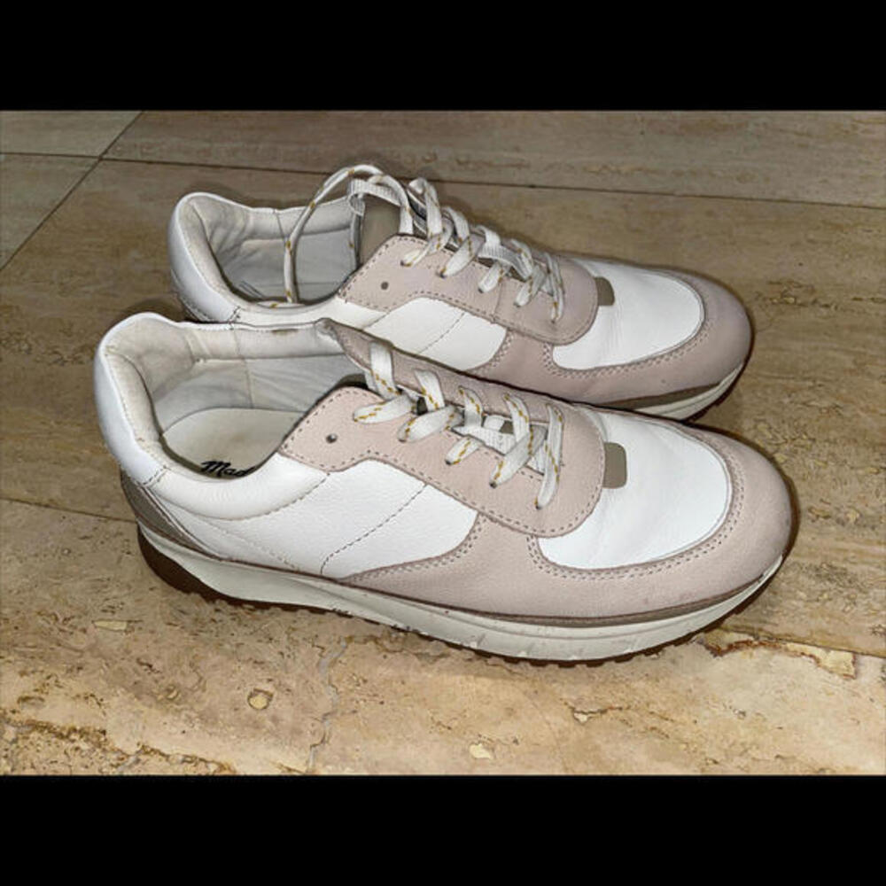 Madewell Kickoff Trainer Sneakers Leather & Ripstop Nylon Women 10